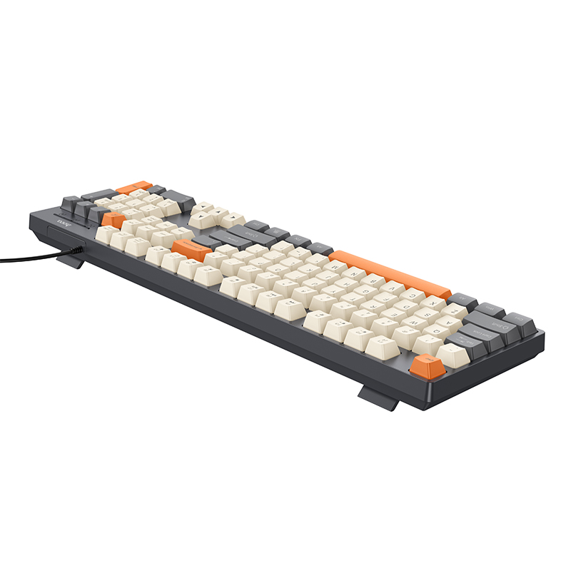 Hoco 104 Key and 3 Color Wired Keyboard (QWERTY) GM61 - Star Gray